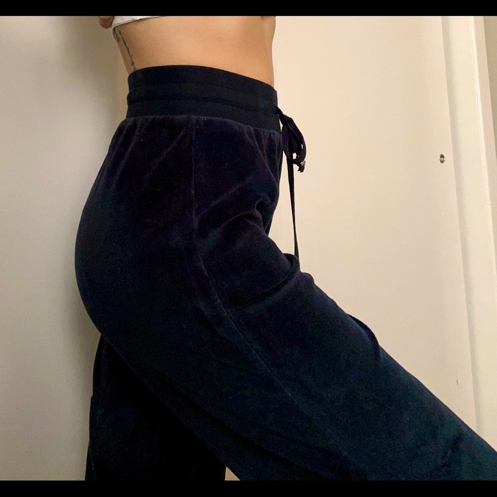 Black Central Park Velour Lounge Pants